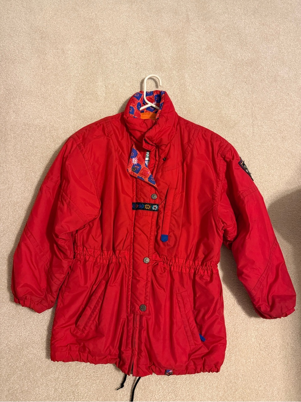 Obermeyer Kids Red Winter Jacket with Decorative Trim